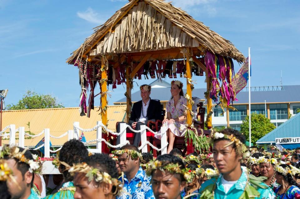 The Duke and Duchess of Cambridge are among few visitors to Tuvalu (PA Archive) (PA Archive)