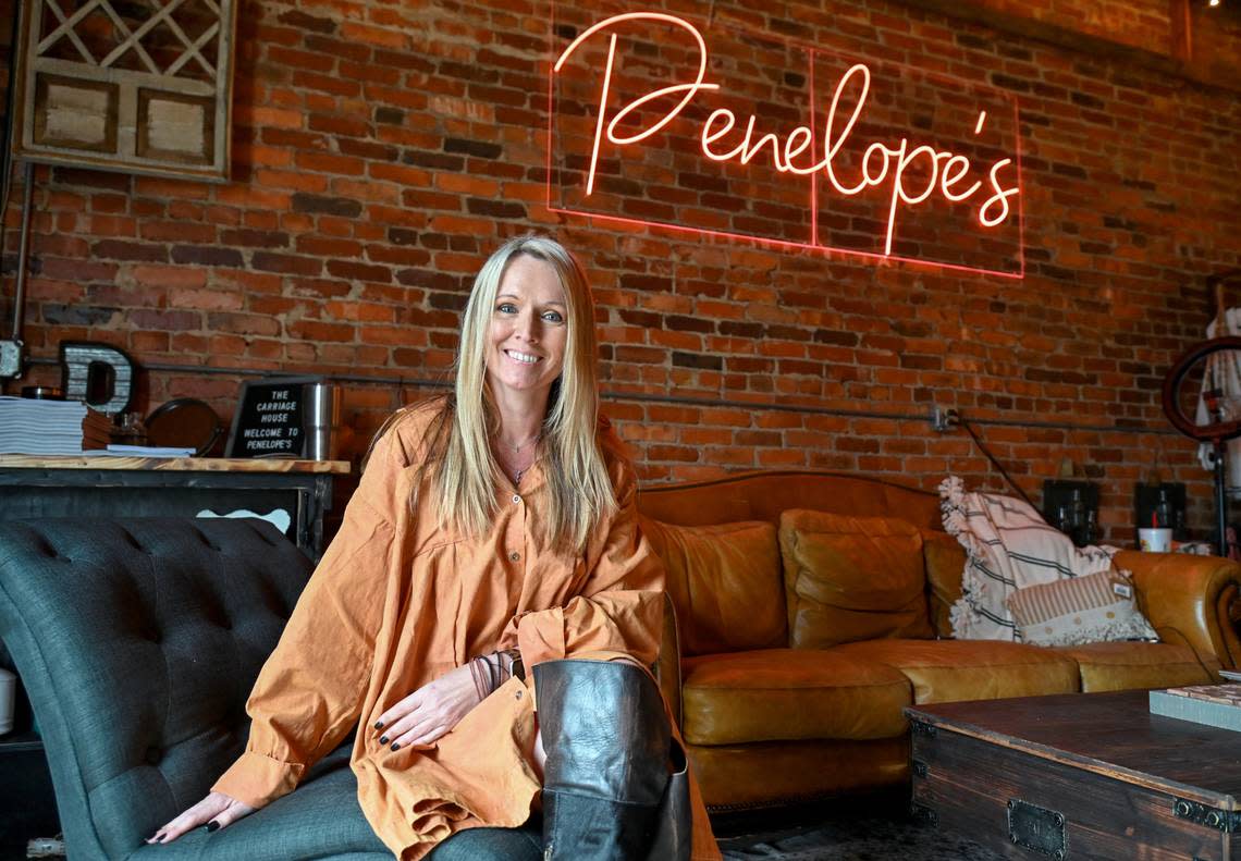 Owner Heather Peebles celebrated Penelope’s Carriage House’s soft opening on Jan. 20.. Peebles, who is also a realtor and builds custom farmhouse furniture, was inspired to create a boutique that offers bohemian and vintage styles.
