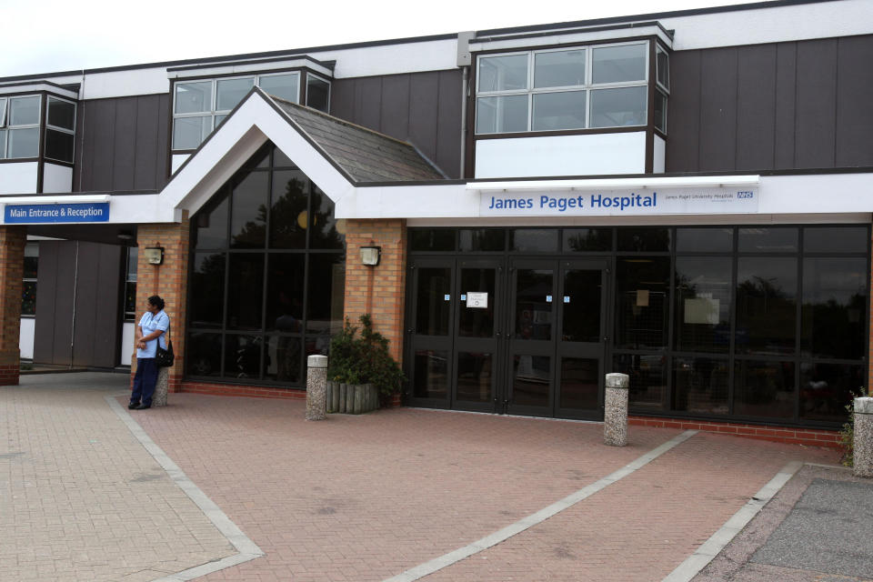 The James Paget University Hospital in Gorleston, Norfolk