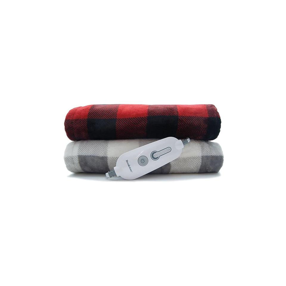 Brookstone® n-a-p® Heated Plush Throw Blanket