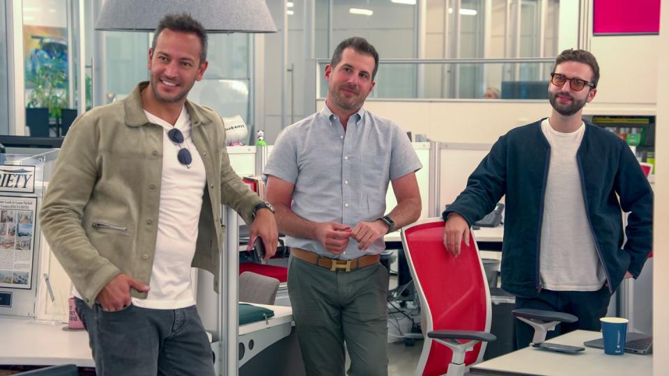 buying beverly hills l to r santiago arana, ben belack and joey ben zvi from buying beverly hills cr courtesy of netflix© 2022 netflix, inc