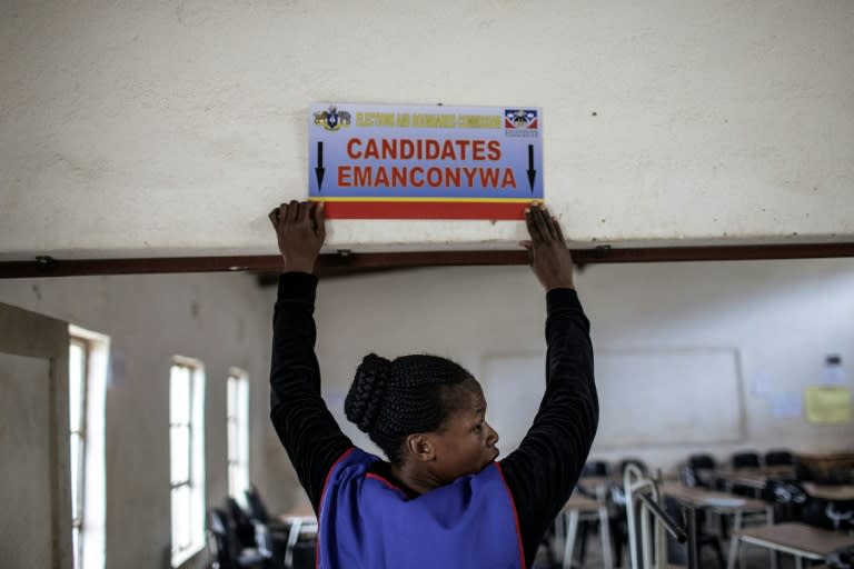 Voting booths were set up in schools and community halls across the largely rural country a day before the election