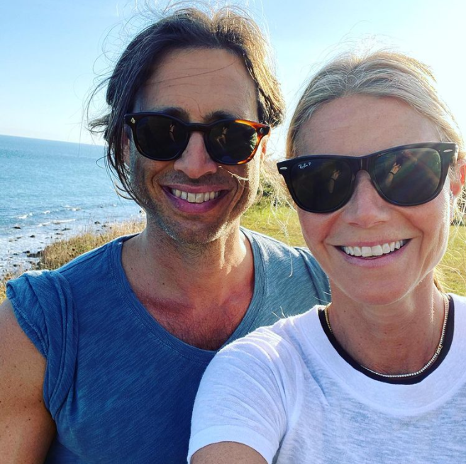 Gwyneth Paltrow with husband Brad Falchuk