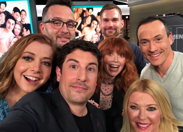 The American Pie cast reunite 20 years on (Credit: Alyson Hannigan)