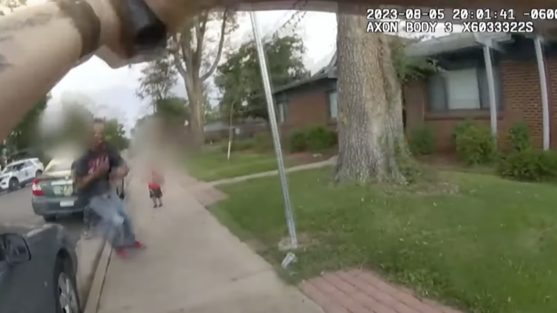 Screenshot from police body camera footage