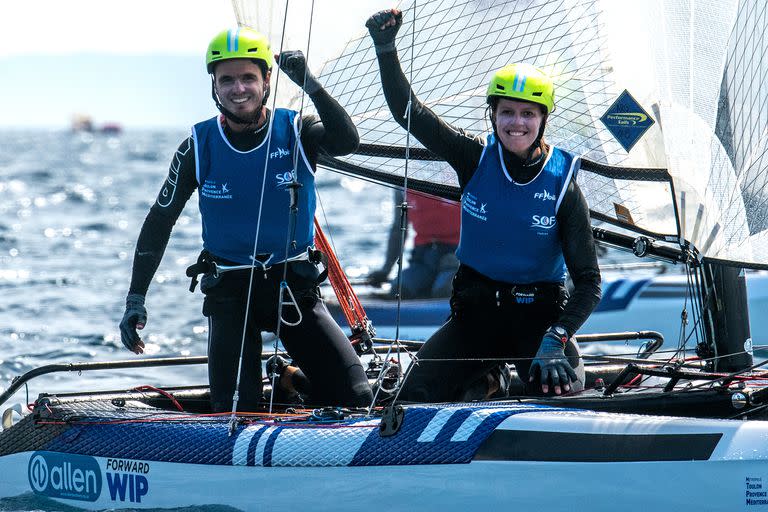 Mateo Majdalani y Eugenia Bosco lideran el Selectivo de nacra 17 a París 2024 y competirán en los Juegos Panamericanos Santiago 2023