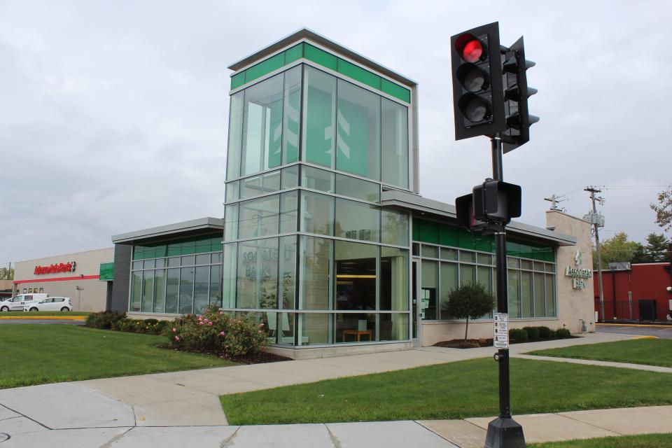 The Associated Bank branch at 1482 W. Mason St. in Green Bay, is one of several that closed at the end of October.