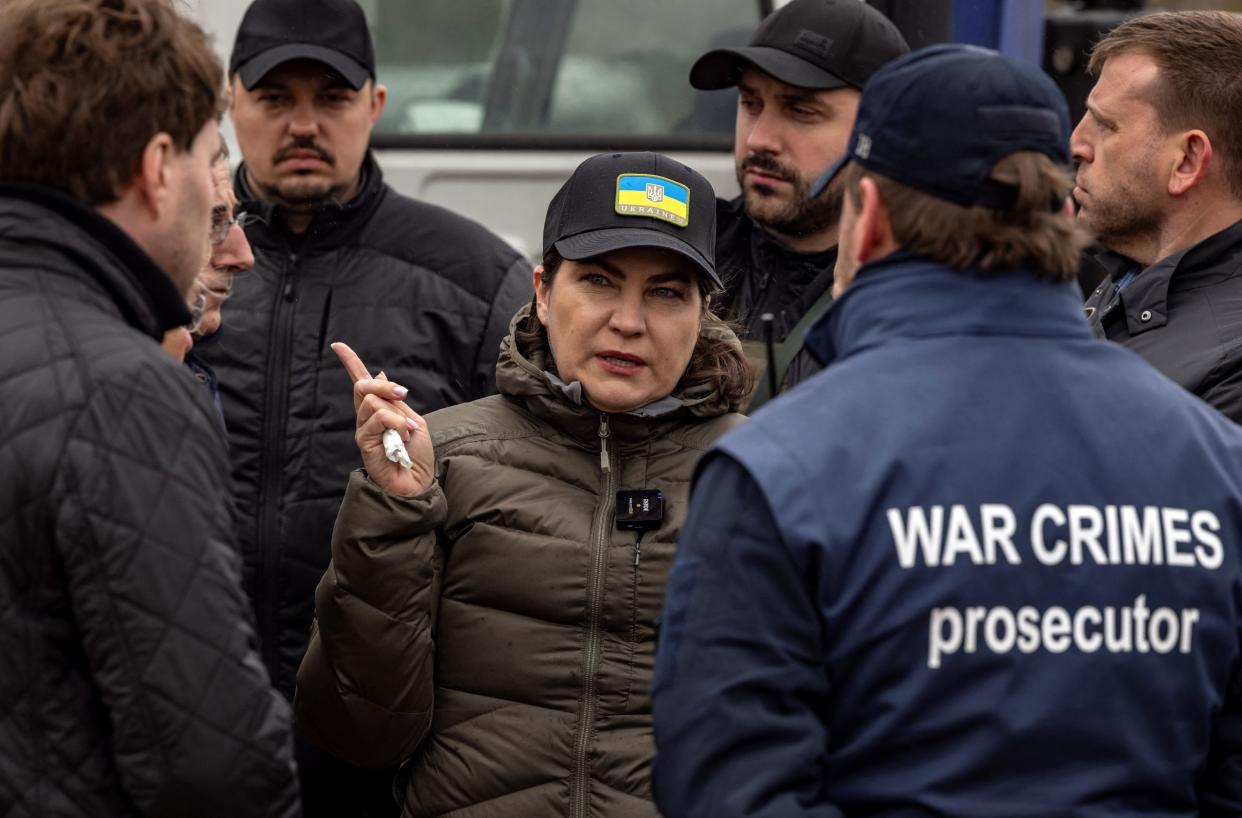 Iryna Venediktova, Ukraine's prosecutor general, in Bucha, Ukraine.