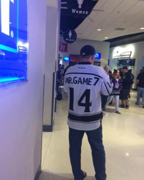 Justin Williams jersey foul. 