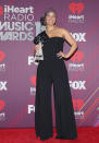 <p>On March 14, Singer Alicia Keys graced the red carpet on a flared one-shoulder jumpsuit. <em>[Photo: Getty]</em> </p>