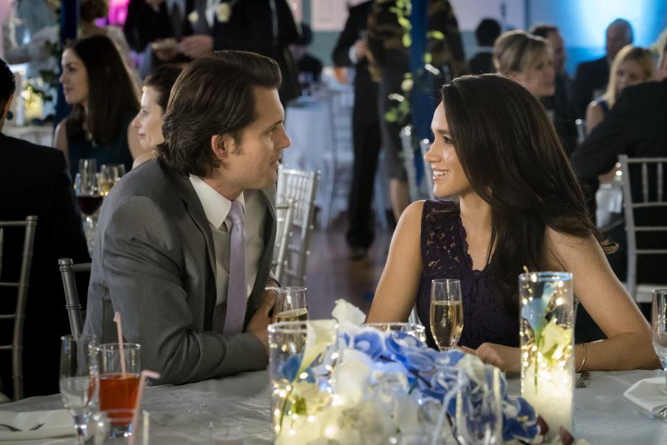 Kristoffer Polaha and Meghan Markle in “Dater’s Handbook.”