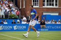 Tennis - Aegon Championships - Queen’s Club, London, Britain - June 23, 2017 Russia's Daniil Medvedev celebrates during his quarter final match against Bulgaria's Grigor Dimitrov Action Images via Reuters/Tony O'Brien