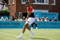 Tennis - ATP 500 - Fever-Tree Championships - The Queen's Club, London, Britain - June 23, 2018 Croatia's Marin Cilic reacts during his semi final match against Australia's Nick Kyrgios Action Images via Reuters/Tony O'Brien