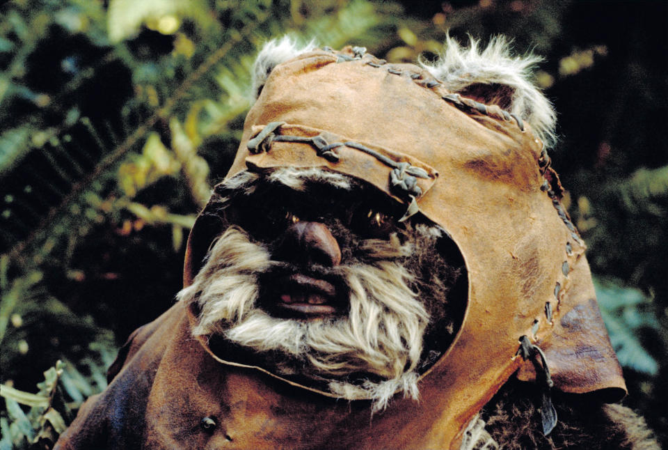Wicket the Ewok (Warwick Davis) became a mascot of the Rebellion in "Return of the Jedi."