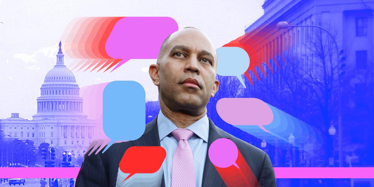 House Minority Leader Hakeem Jeffries is a Democrat from New York.