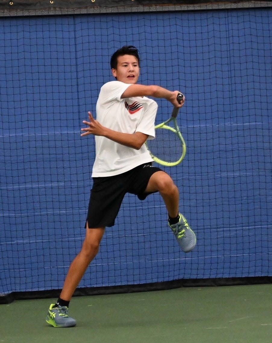 Cooper Remy takes runner-up honors in boys 16 singles at the 90th News Journal Tennis Tournament