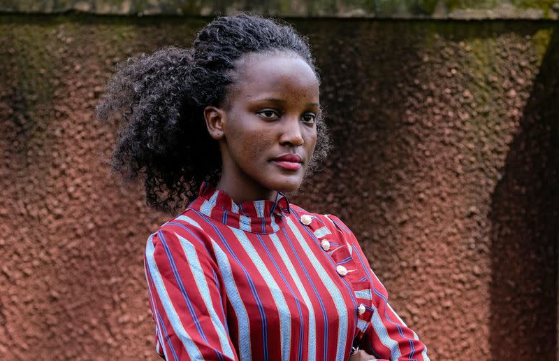 Ugandan climate change activist Vanessa Nakate, poses for a portrait photo at her home in Kampala