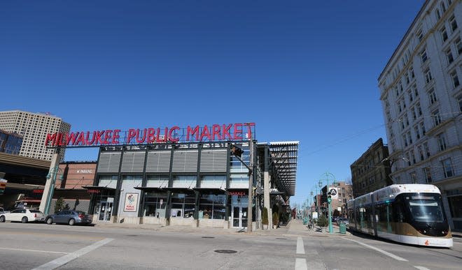 More than a dozen vendors fill the Milwaukee Public Market in the Historic Third Ward.