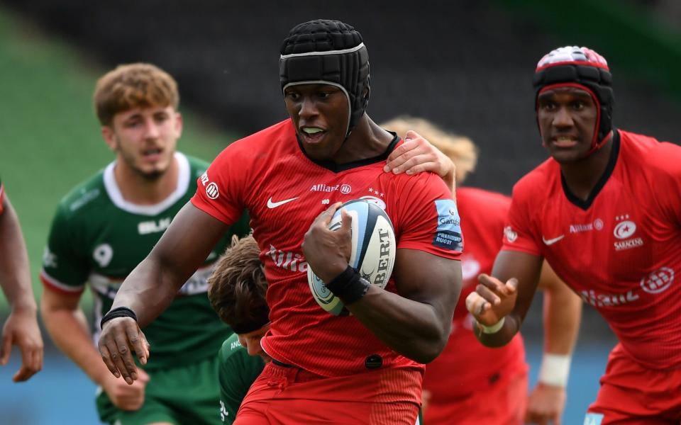 Maro Itoje playing for Saracens - Saracens have been building up to face Leinster, says Maro Itoje - GETTY IMAGES