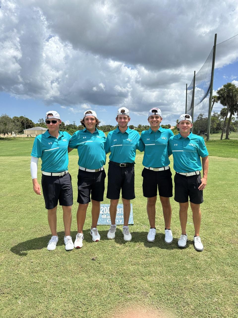 Gulf Coast's boys golf team at the John Ryan Memorial tournament on August 18, 2023