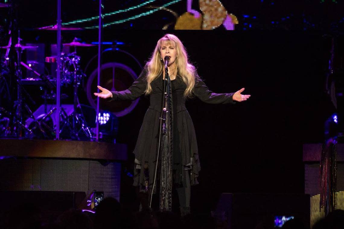 Stevie Nicks performs Sunday night at American Airlines Center in Dallas