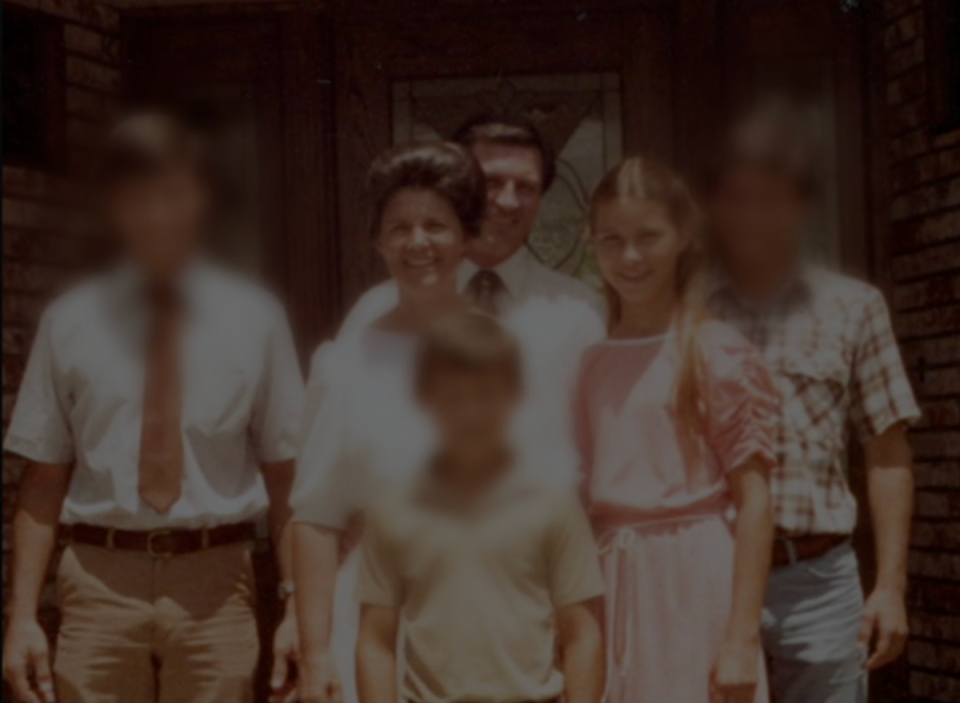 Sheri Autrey and her family, who were part of the 2x2 religious sect (ABC News)