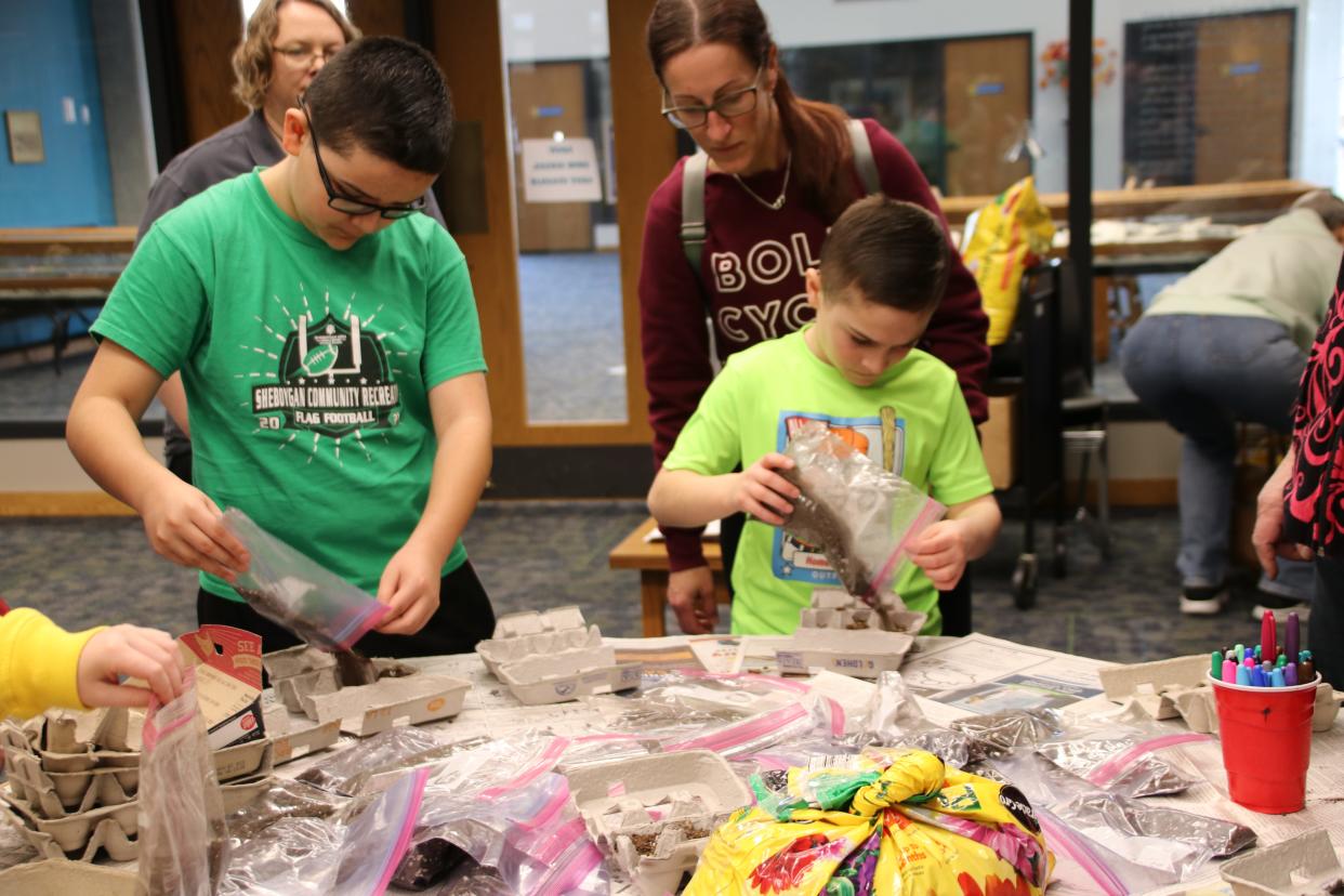 A view from a previous WinterGreen Festival at Mead Public Library