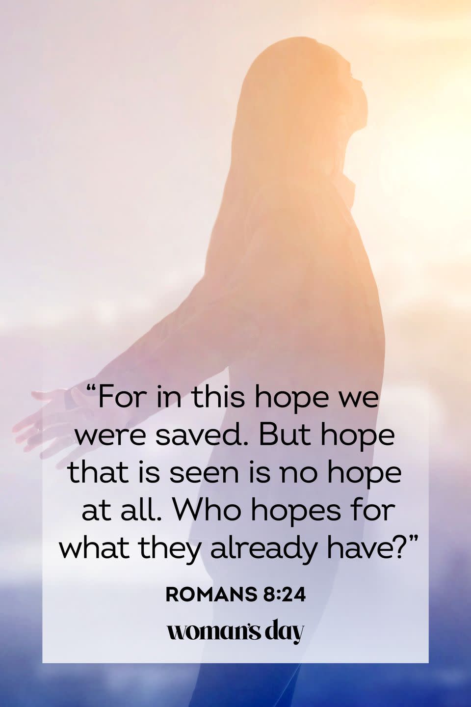 <p>“For in this hope we were saved. But hope that is seen is no hope at all. Who hopes for what they already have?”</p><p><strong>The Good News: </strong>God is the ultimate source of hope.</p>
