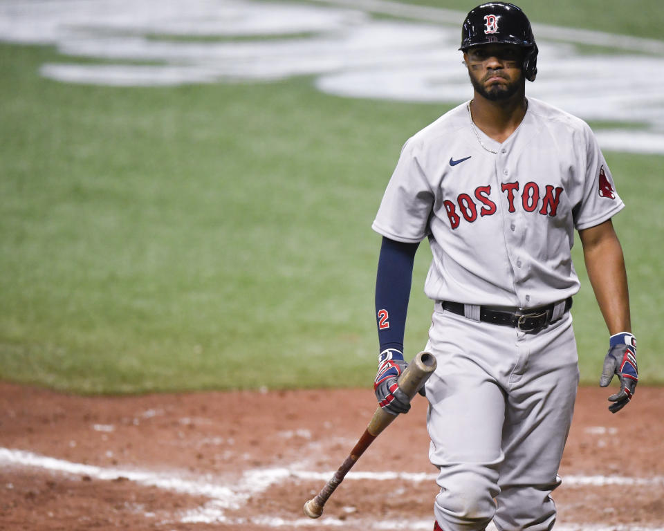 Xander Bogaerts and the Red Sox aren't the same without Mookie Betts and Chris Sale. (Photo by Douglas P. DeFelice/Getty Images)