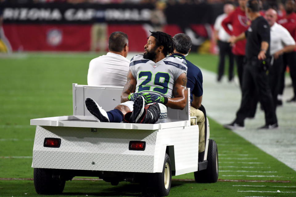 Earl Thomas will have surgery to repair his leg this week. (Getty)