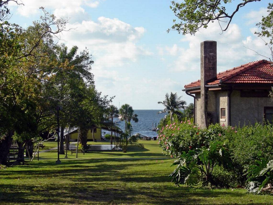 Ralph Munroe, a wealthy yacht designer and the first commodore of the Biscayne Bay Yacht Club who in 1891 built The Barnacle — the oldest house still standing in Miami-Dade County — on a limestone hill in Coconut Grove. Although the property slopes down to the water, Munroe put his home on high ground 18 feet above sea level.