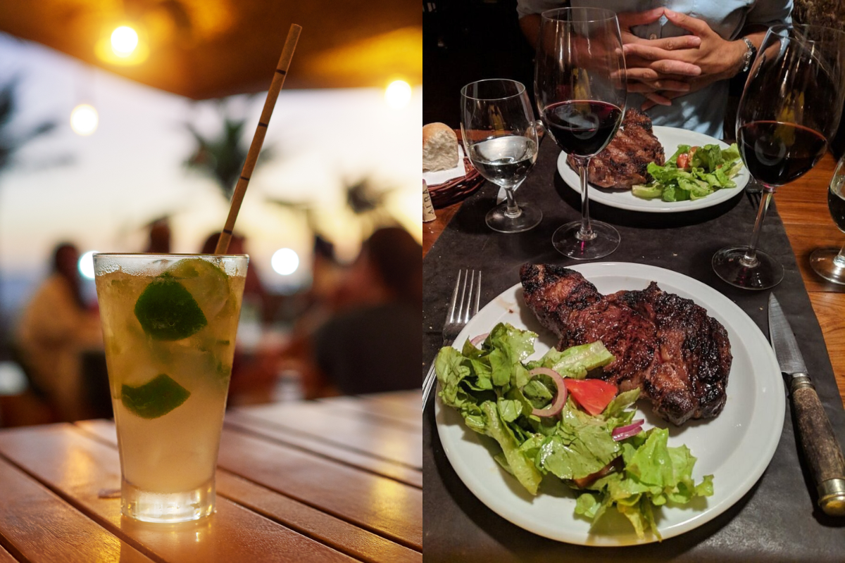 Cocktail on the Beach of Rio de Janeiro and Steaks at Don Julio, Buenos Aires, Argentina