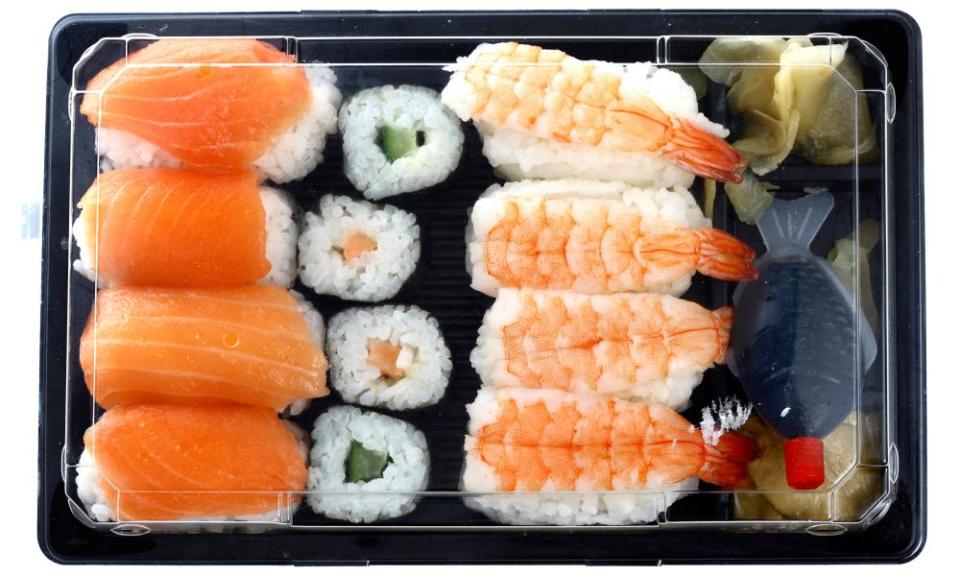 sushi in box