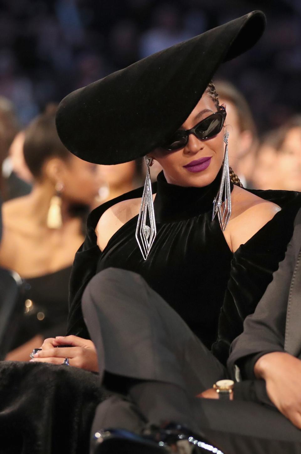 Beyonce attends the 60th Annual GRAMMY Awards at Madison Square Garden on January 28, 2018 in New York City