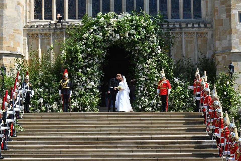 <h1 class="title">Prince Harry Marries Ms. Meghan Markle - Windsor Castle</h1><cite class="credit">Ben Birchall - WPA Pool/Getty Images</cite>