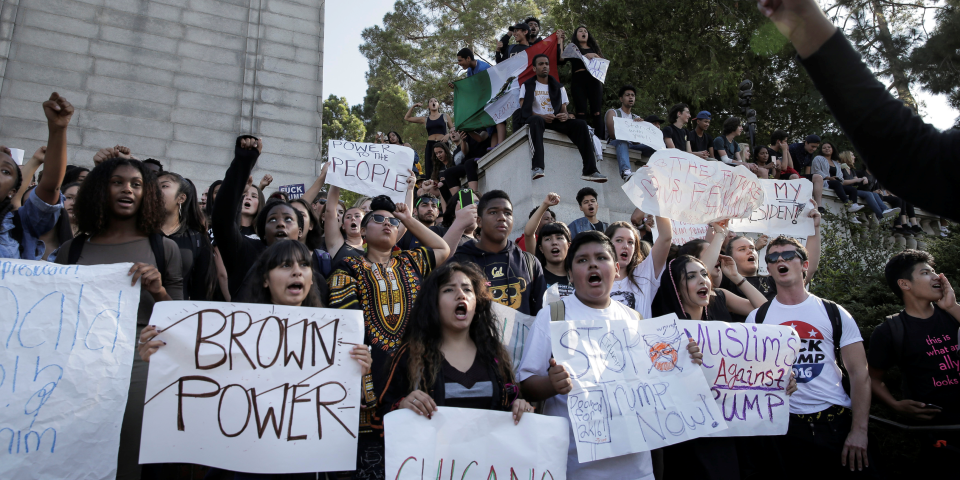 Berkeley High School Donald Trump protests