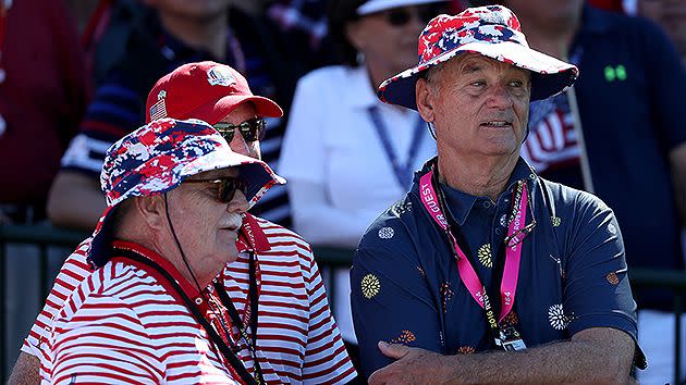 Actor Bill Murray is also a fanatical Ryder Cup fan. Pic: Getty