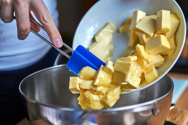 Think twice before you dump that butter in the bowl! Is it the right fat content? And the right temperature? (Photo: Tomekbudujedomek via Getty Images)