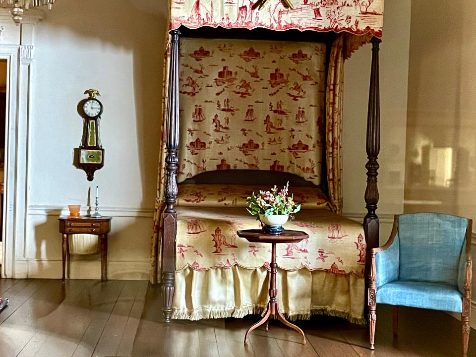 A 16th century French bedroom in the Thorne Miniature Rooms gallery at the Art Institute of Chicago