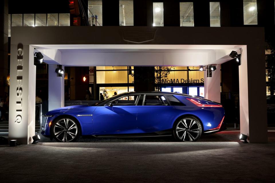 new york, new york november 02 a view of the 2024 cadillac celestiq outside the wsj magazine 2022 innovator awards at the museum of modern art on november 02, 2022 in new york city photo by dimitrios kambourisgetty images for wsj magazine innovators awards