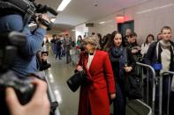 Attorney Gloria Allred arrives to attend the trial of film producer Harvey Weinstein at New York Criminal Court