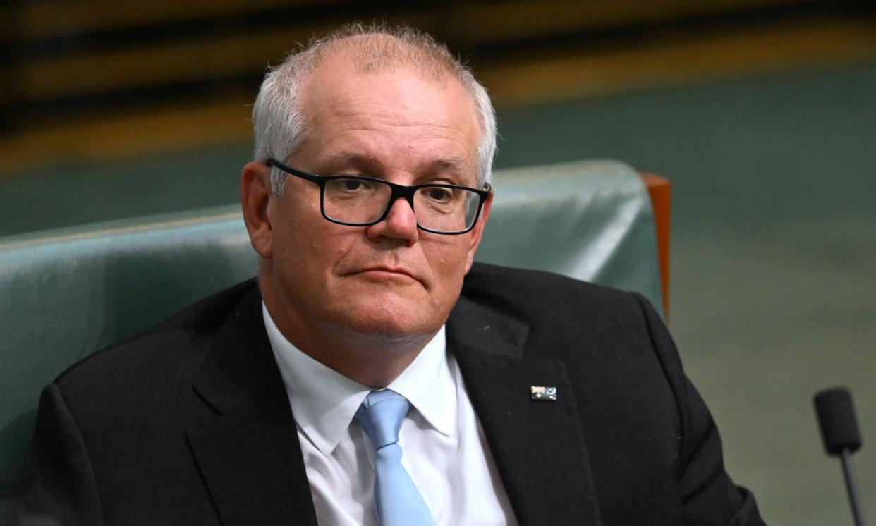 <span>The new consolidated statement of expenditure revealed in 2023-24 a further $1m was spent on robodebt legal expenses by former coalition government ministers, including $461,445 for Scott Morrison.</span><span>Photograph: Lukas Coch/AAP</span>