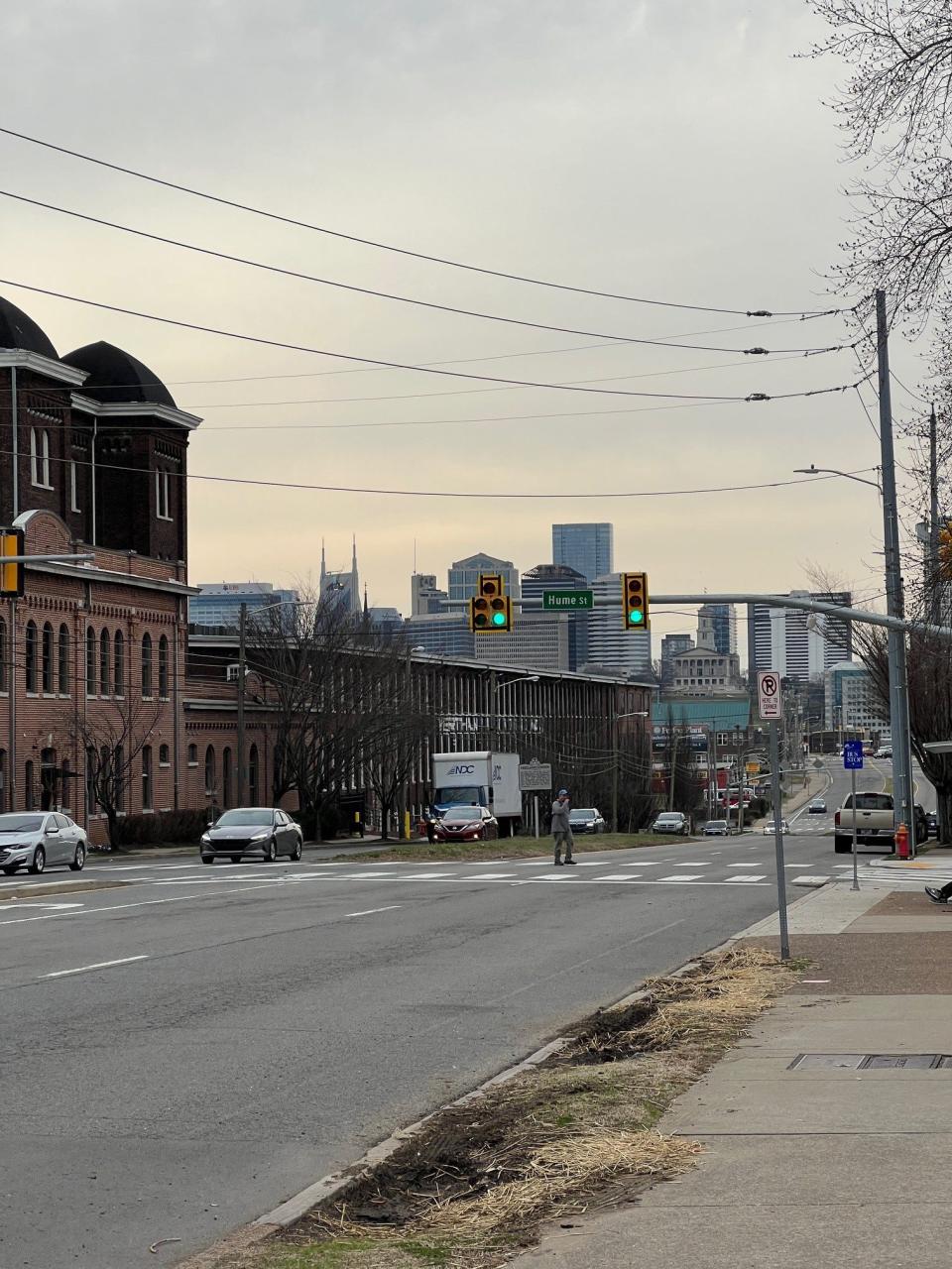 Bus stop at Rosa Parks Boulevard and Hume Street in Nashville, Tennessee, Feb. 16, 2024.