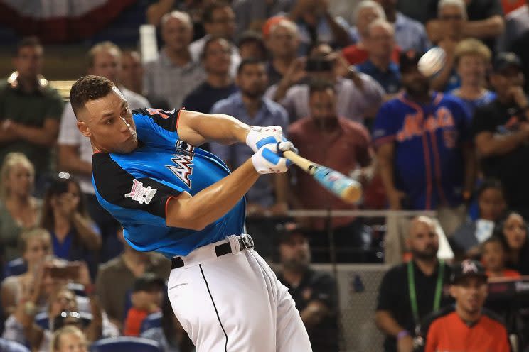 Aaron Judge's first round in the Home Run Derby featured 23 homers. (Getty Images)