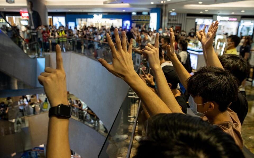 Reporting on the Hong Kong protests has been one point of friction between Beijing and the foreign media  - Jerome Favre/EPA-EFE/Shutterstock