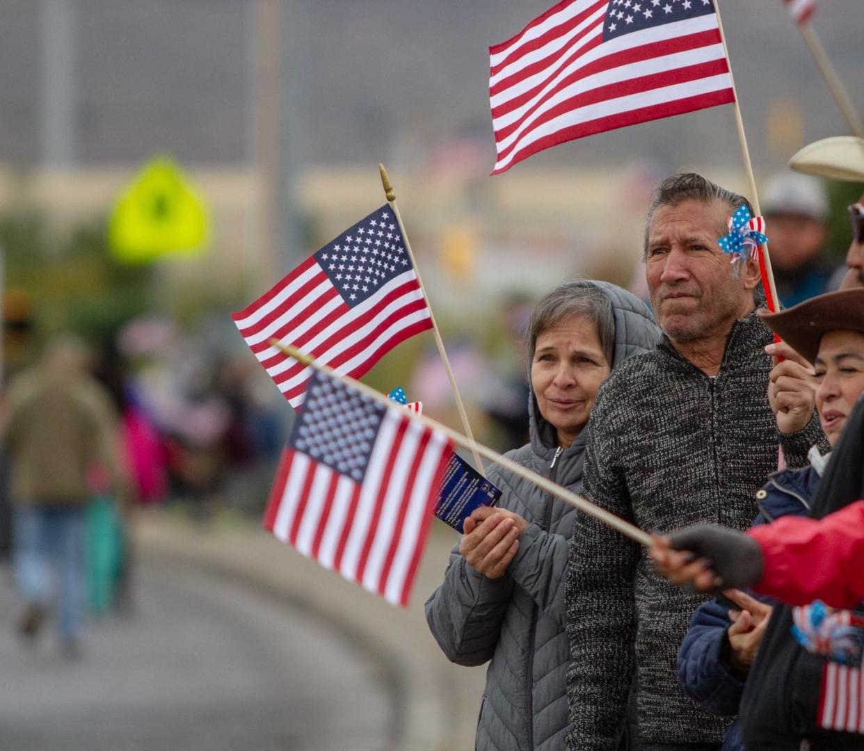 A Veterans Day parade was held by El Paso Texas Flags Across America near Old Glory Memorial on Nov. 10, 2023.