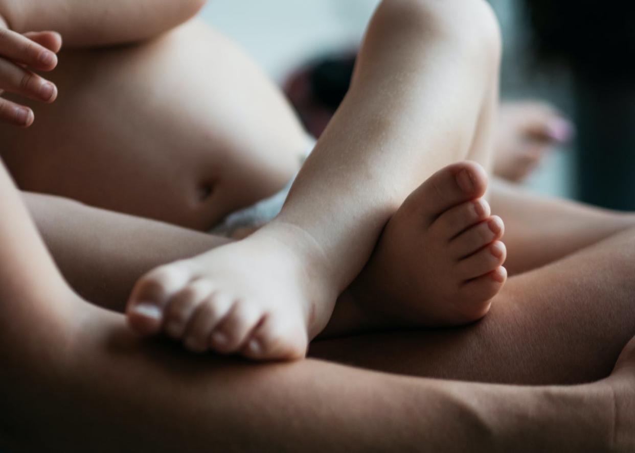 <span class="caption">About 1 in 300 people in the general population carry the Tay-Sachs disease gene.</span> <span class="attribution"><a class="link " href="https://www.gettyimages.com/detail/photo/baby-boy-on-mothers-lap-royalty-free-image/800441978" rel="nofollow noopener" target="_blank" data-ylk="slk:Ray Kachatorian/Stone via Getty Images;elm:context_link;itc:0;sec:content-canvas">Ray Kachatorian/Stone via Getty Images</a></span>