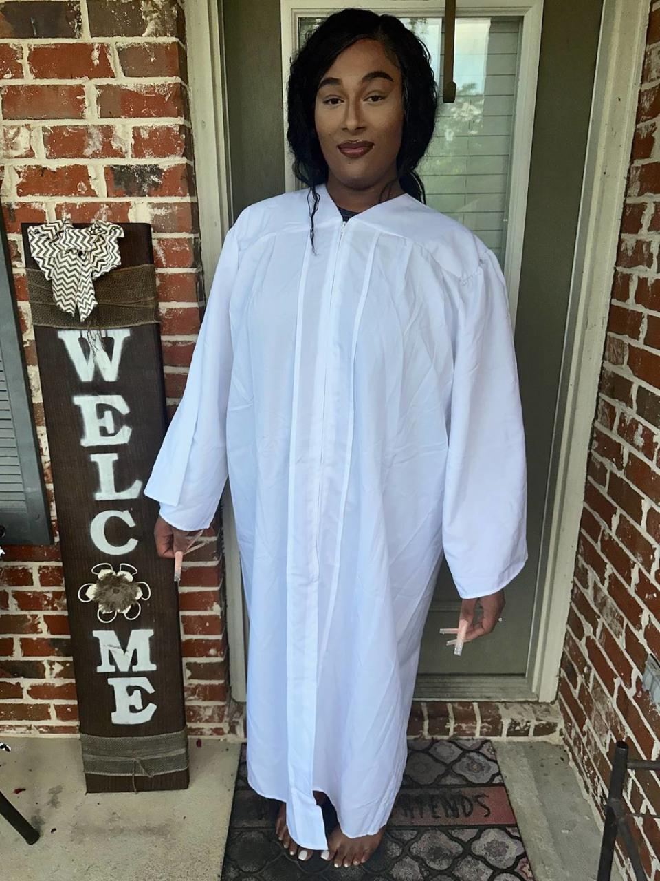 L.B., a transgender teen, skipped her high school graduation in Mississippi after the School District told her she could not wear a dress or heels to the ceremony.