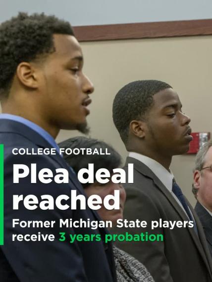 Former Michigan State players receive 3 years' probation