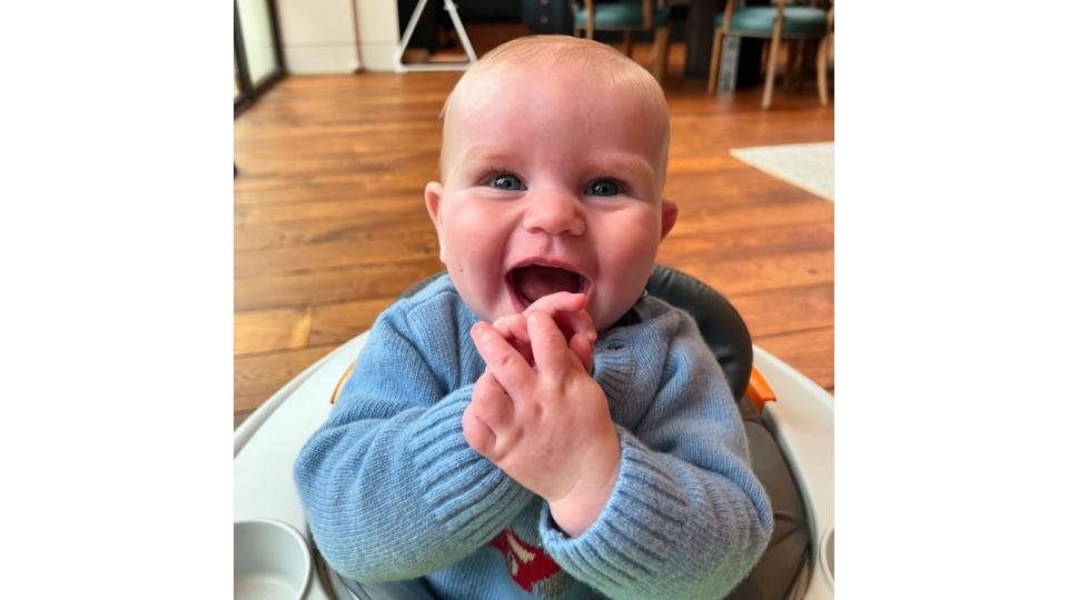 Gordon Ramsay's son Oscar laughing at family home